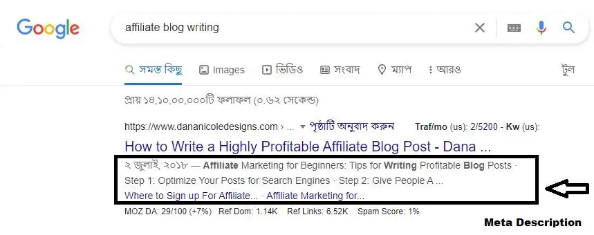 Meta description is very important for your B2B blog writing 