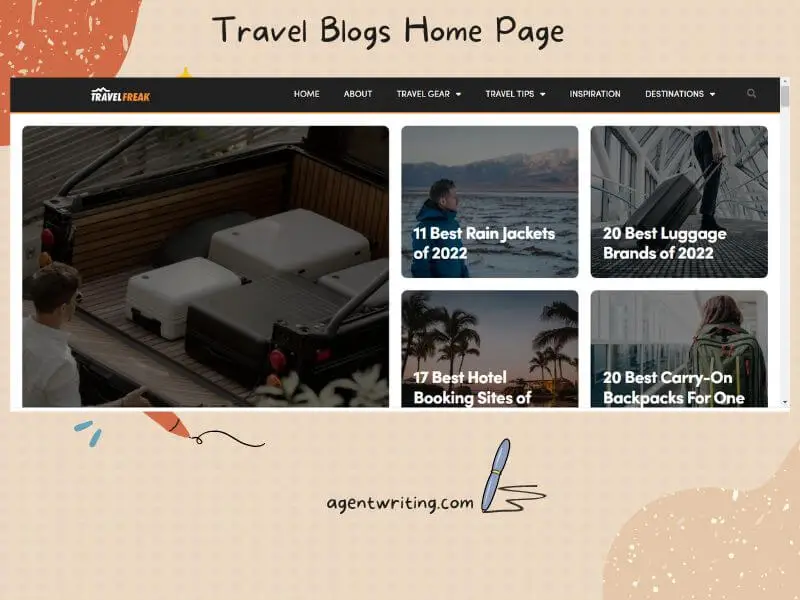 Travel Blogs Home Page