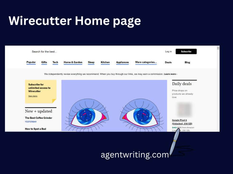 Wirecutter homepage