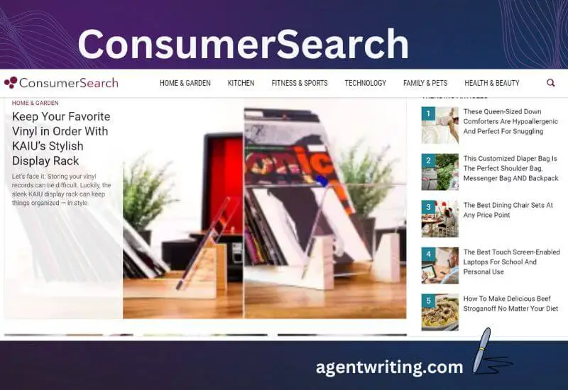 ConsumerSearch home page