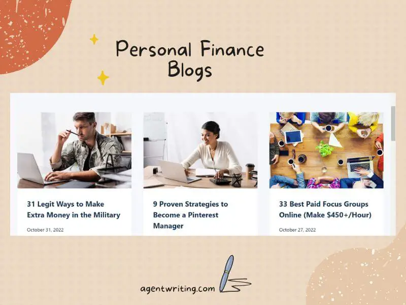 Fig 7 -  Personal Finance Blogs