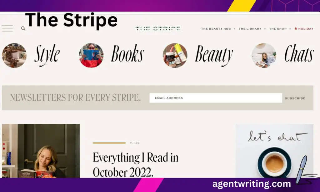 The Stripe blog homepage