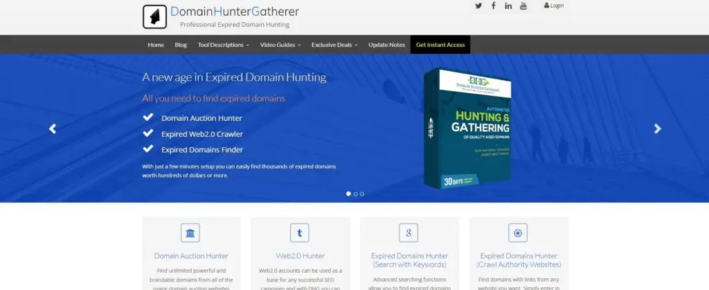 Domain hunter official site