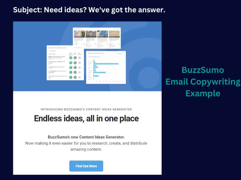 Buzzsumo Email Copywriting Example 