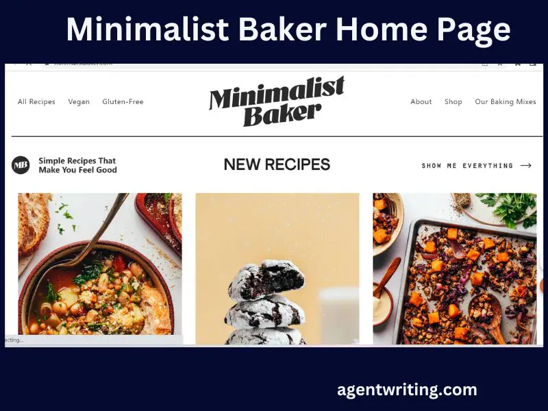 Minimalist Baker example of a food blog