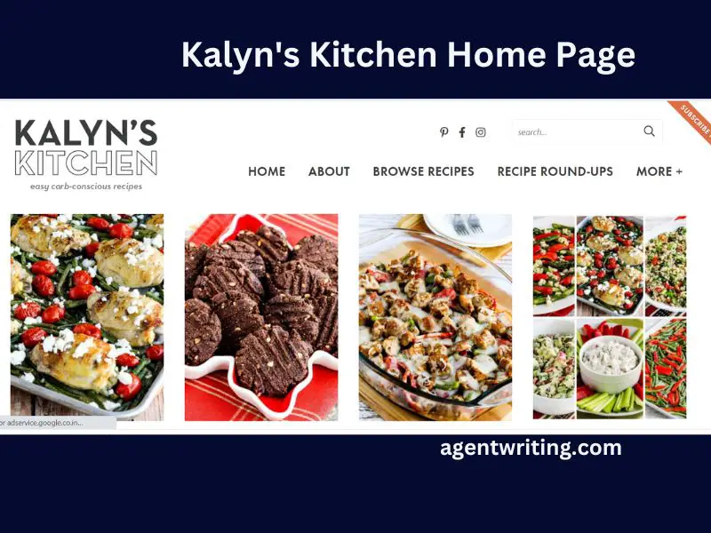Kalyn’s kitchen example of a food blog