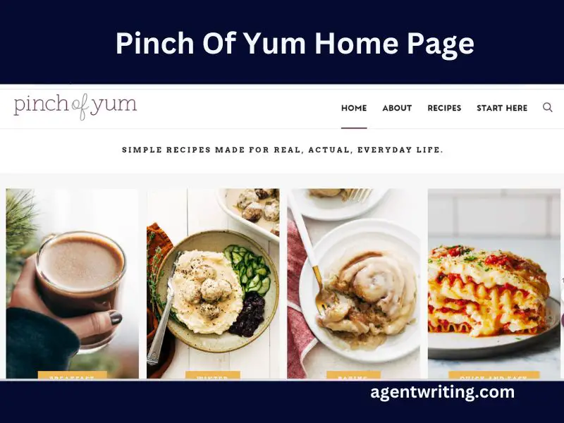 Pinch of Yum example of a food blog