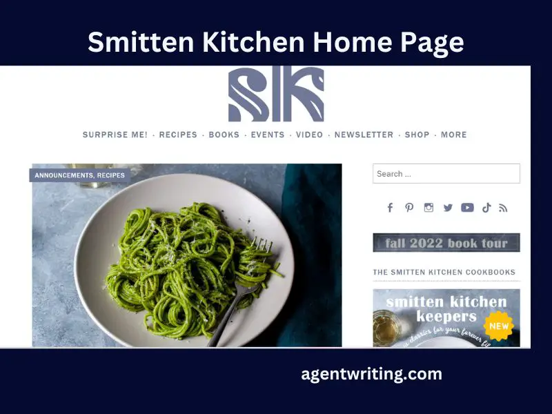 Smitten’s Kitchen example of a food blog