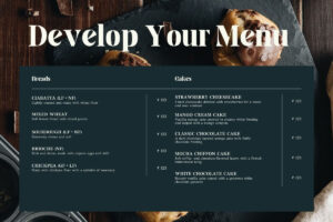 Develop Your Menu