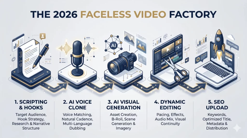faceless youtube channel workflow 